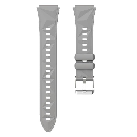 Kalebol 18mm Universal Diamond Embossed Silicone Strap(Space Grey)
