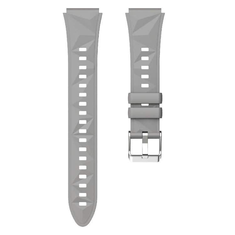 Kalebol 18mm Universal Diamond Embossed Silicone Strap(Space Grey)