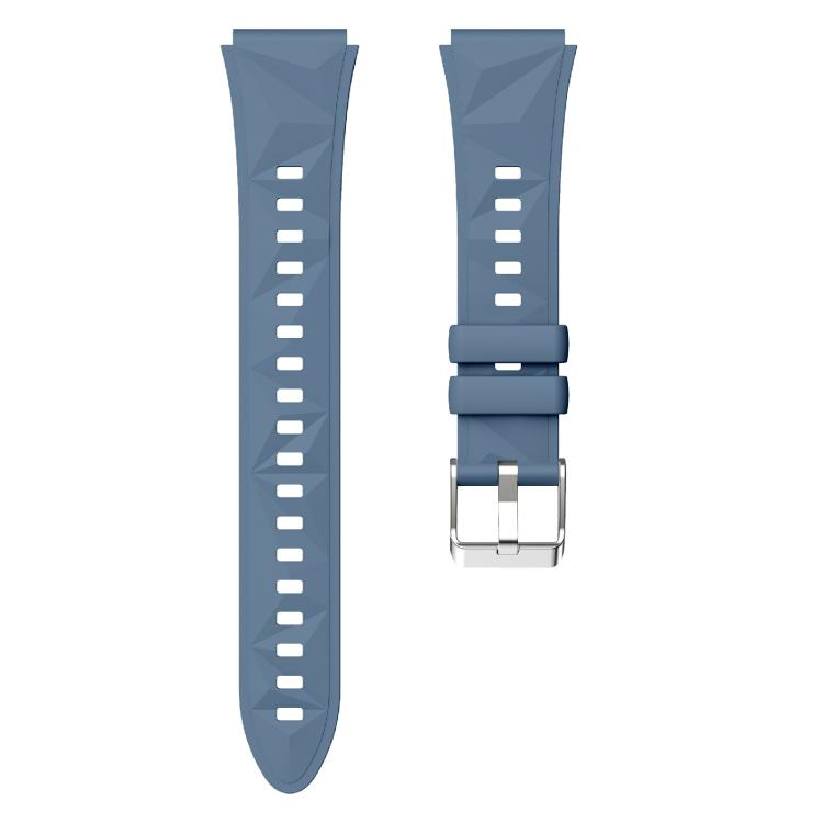 Kalebol 18mm Universal Diamond Embossed Silicone Strap(Topa Blue)