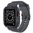 For Apple Watch 46mm / 45mm / 44mm / 42mm VIETAO Carbon Fiber Silicone Strap(Transparent Grey) - free shipping - PMc TechLife - Order now!