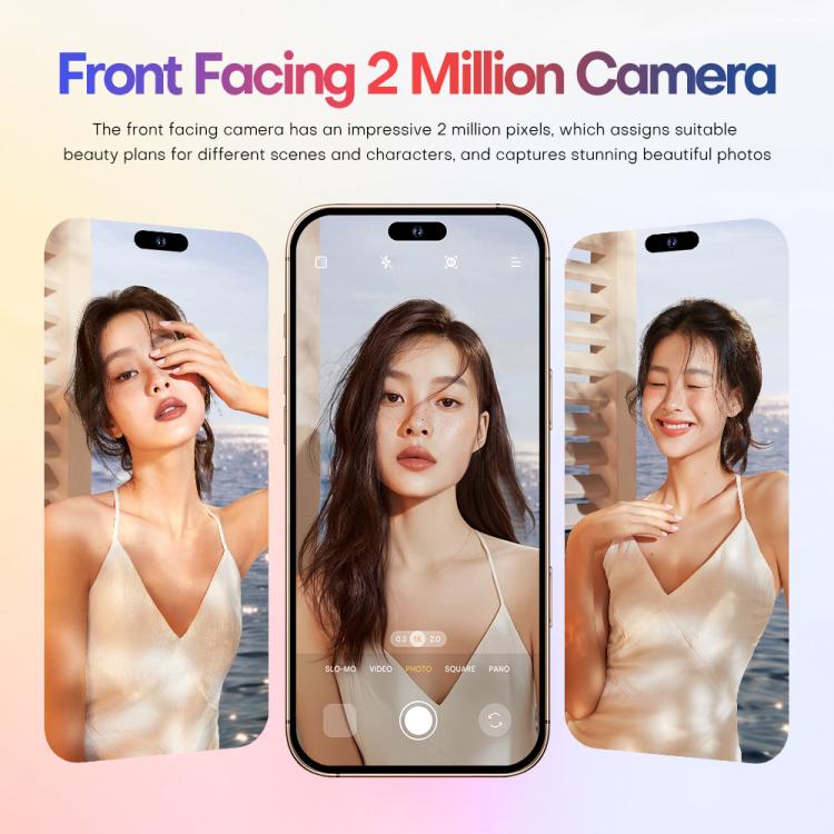 A88 / i16 Pro Max, 2GB+16GB, 6.6 inch Android 8.1 MTK6580A Quad Core, OTG, Network: 3G, Dual SIM, Plug:US Plug(Titanium Grey)
