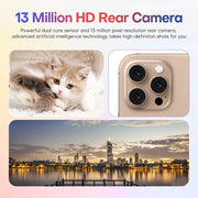 A88 / i16 Pro Max, 2GB+16GB, 6.6 inch Android 8.1 MTK6580A Quad Core, OTG, Network: 3G, Dual SIM, Plug:US Plug(Titanium White)