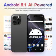 A88 / i16 Pro Max, 2GB+16GB, 6.6 inch Android 8.1 MTK6580A Quad Core, OTG, Network: 3G, Dual SIM, Plug:UK Plug(Titanium Grey)