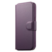 For iPhone 16e CaseNeo Finger Grip Strap MagSafe Leather Phone Case(Purple)