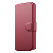For iPhone 16e CaseNeo Finger Grip Strap MagSafe Leather Phone Case(Red)