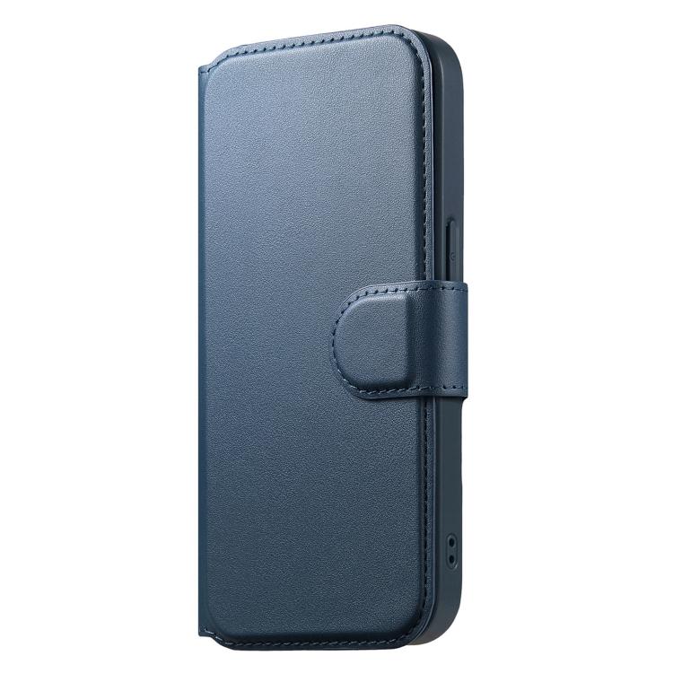 For iPhone 16e CaseNeo Finger Grip Strap MagSafe Leather Phone Case(Blue)
