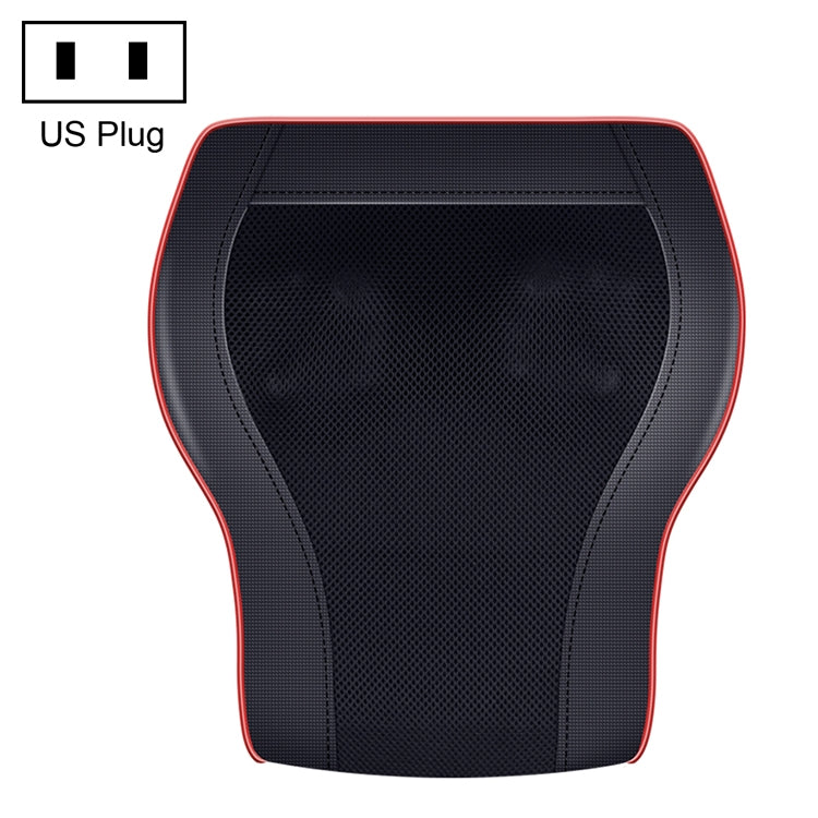 Multifunctional Mini Massage Pillow Neck and Shoulder Cervical Massager, Plug Type:US Plug(Black)
