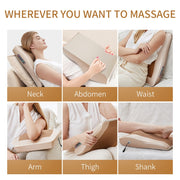 Multifunctional Mini Massage Pillow Neck and Shoulder Cervical Massager, Plug Type:US Plug(Black)