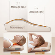 Multifunctional Mini Massage Pillow Neck and Shoulder Cervical Massager, Plug Type:US Plug(Black)