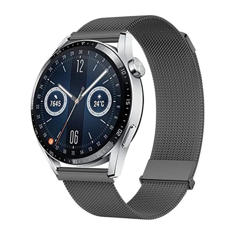 Kalebol 20mm Universal Loop Double Magnetic Buckle Milanese Strap(Graphite Grey)
