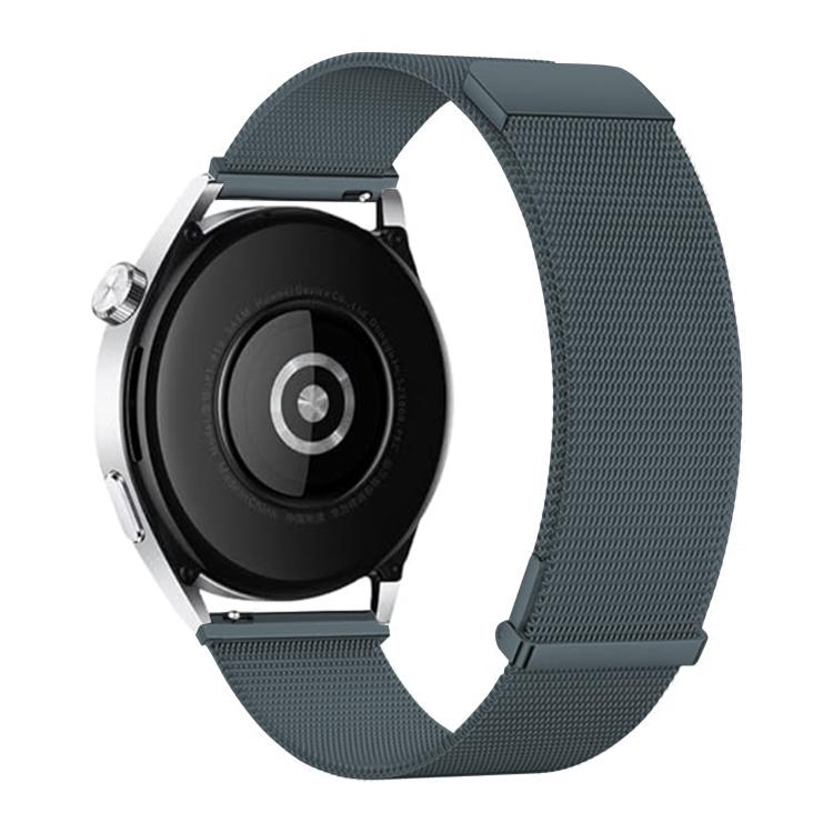Kalebol 22mm Universal Loop Double Magnetic Buckle Milanese Strap(Grey)