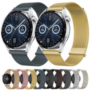 Kalebol 22mm Universal Loop Double Magnetic Buckle Milanese Strap(Black Red)