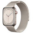 For Apple Watch 46mm / 49mm / 45mm / 44mm Kalebol Semi-circular Milanese Stainless Steel Strap(Starlight) - Watch Bands by Kalebol | Online Shopping South Africa | PMC TechLife | Buy Now Pay Later Mobicred