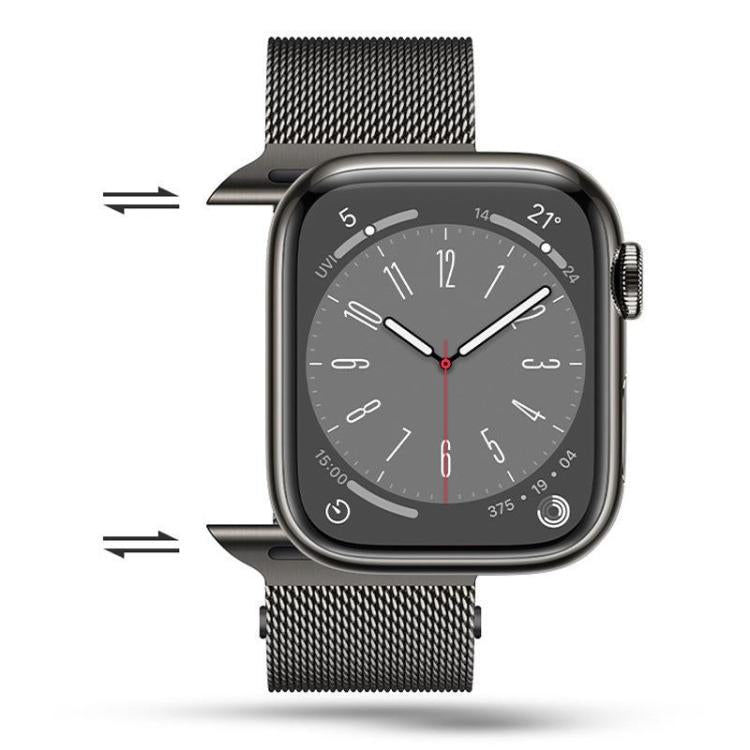 For Apple Watch 42mm / 41mm / 40mm / 38mm Kalebol Semi-circular Milanese Stainless Steel Strap(Starlight)