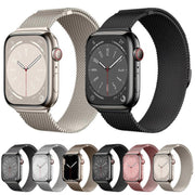 For Apple Watch 42mm / 41mm / 40mm / 38mm Kalebol Semi-circular Milanese Stainless Steel Strap(Starlight)