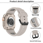 For Apple Watch 46mm / 49mm / 45mm / 44mm Kalebol Honeycomb TPU Black Mesh Strap(Starlight Black Net)