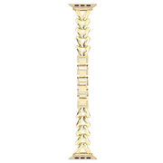 For Apple Watch 46mm / 49mm / 45mm / 44mm Kalebol V-shaped Zinc Alloy Strap(Gold)