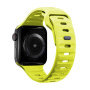 For Apple Watch 46mm / 49mm / 45mm / 44mm Kalebol Sport Silicone Strap(Grass Green)
