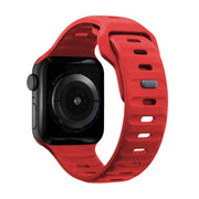 For Apple Watch 46mm / 49mm / 45mm / 44mm Kalebol Sport Silicone Strap(Red)