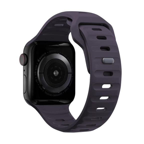 For Apple Watch 46mm / 49mm / 45mm / 44mm Kalebol Sport Silicone Strap(Crimson Cherry)