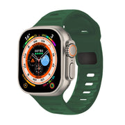 For Apple Watch 46mm / 49mm / 45mm / 44mm Kalebol Sport Silicone Strap(Green)