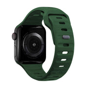 For Apple Watch 46mm / 49mm / 45mm / 44mm Kalebol Sport Silicone Strap(Green)