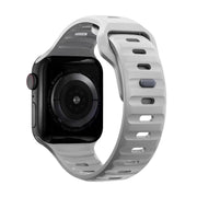 For Apple Watch 46mm / 49mm / 45mm / 44mm Kalebol Sport Silicone Strap(Cloudy Grey)