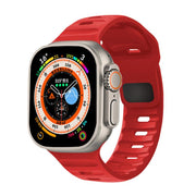 For Apple Watch 42mm / 41mm / 40mm / 38mm Kalebol Sport Silicone Strap(Red)