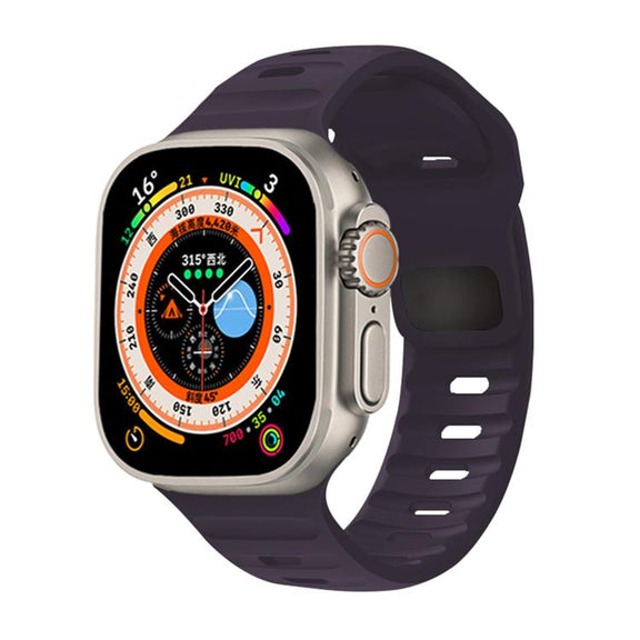 For Apple Watch 42mm / 41mm / 40mm / 38mm Kalebol Sport Silicone Strap(Crimson Cherry)