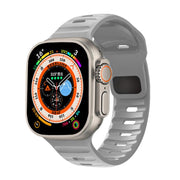 For Apple Watch 42mm / 41mm / 40mm / 38mm Kalebol Sport Silicone Strap(Cloudy Grey)