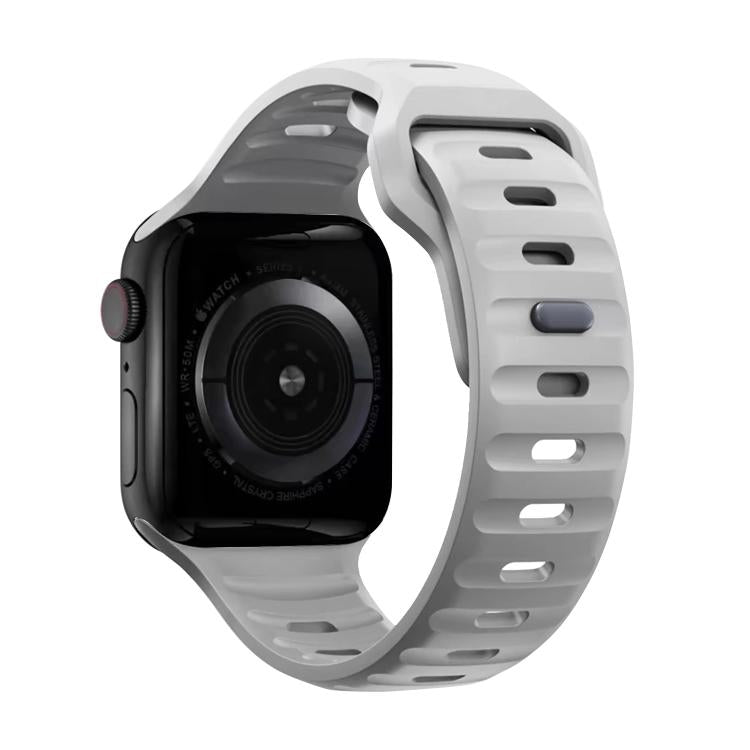 For Apple Watch 42mm / 41mm / 40mm / 38mm Kalebol Sport Silicone Strap(Cloudy Grey)