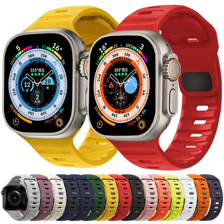 For Apple Watch 42mm / 41mm / 40mm / 38mm Kalebol Sport Silicone Strap(Starlight)