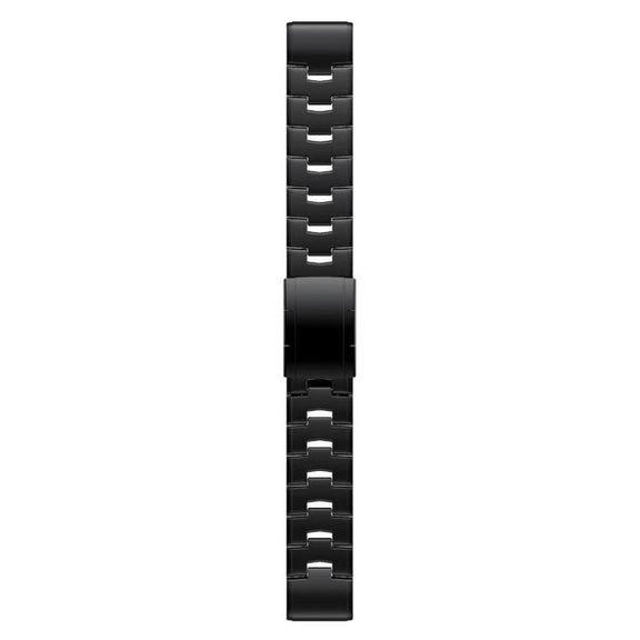 For Garmin Watch 26mm Oracle Titanium Alloy Watch Band(Black)