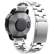 For Garmin Watch 26mm Oracle Titanium Alloy Watch Band(Silver)
