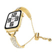 For Apple Watch 42mm / 41mm / 40mm / 38mm Kalebol Stone Curved Zinc Alloy Strap(Gold) - free shipping - PMC TechLife - Order now!