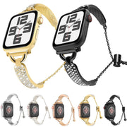 For Apple Watch 42mm / 41mm / 40mm / 38mm Kalebol Stone Curved Zinc Alloy Strap(Starlight)