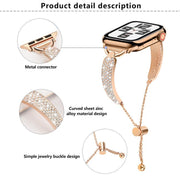 For Apple Watch 42mm / 41mm / 40mm / 38mm Kalebol Stone Curved Zinc Alloy Strap(Starlight)