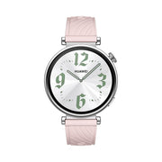 Kalebol 18mm Universal Textured Silicone Silver Buckle Strap(Pink)