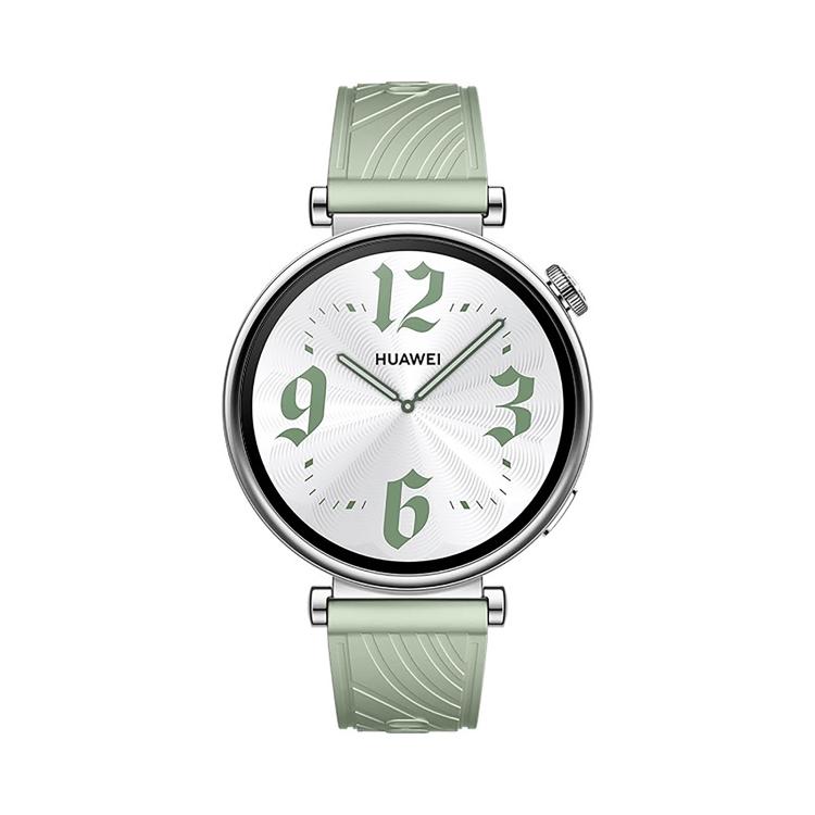 Kalebol 18mm Universal Textured Silicone Black Buckle Strap(Green Grass)