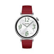 Kalebol 18mm Universal Textured Silicone Black Buckle Strap(Red)
