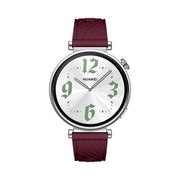 Kalebol 18mm Universal Textured Silicone Black Buckle Strap(Wine Red)