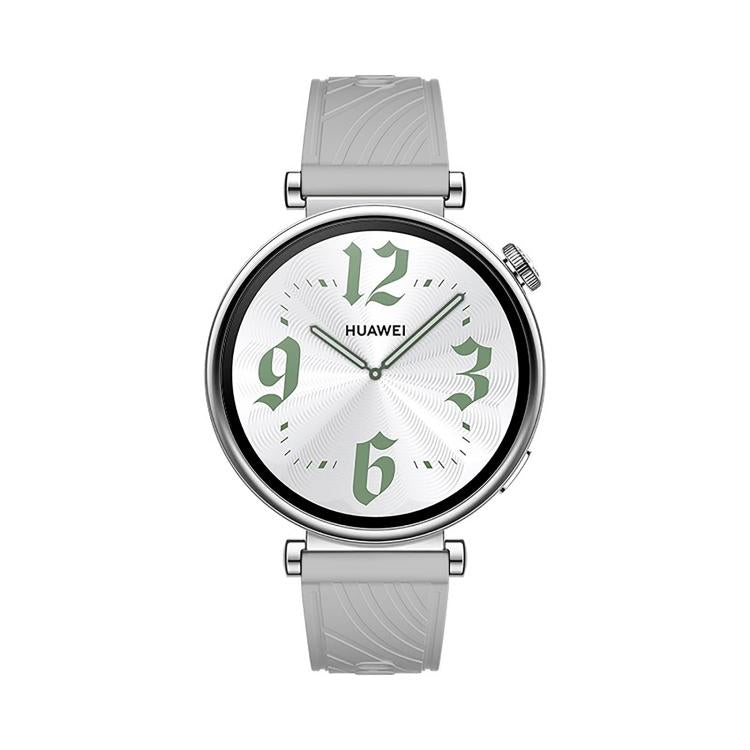 Kalebol 18mm Universal Textured Silicone Black Buckle Strap(Light Grey)