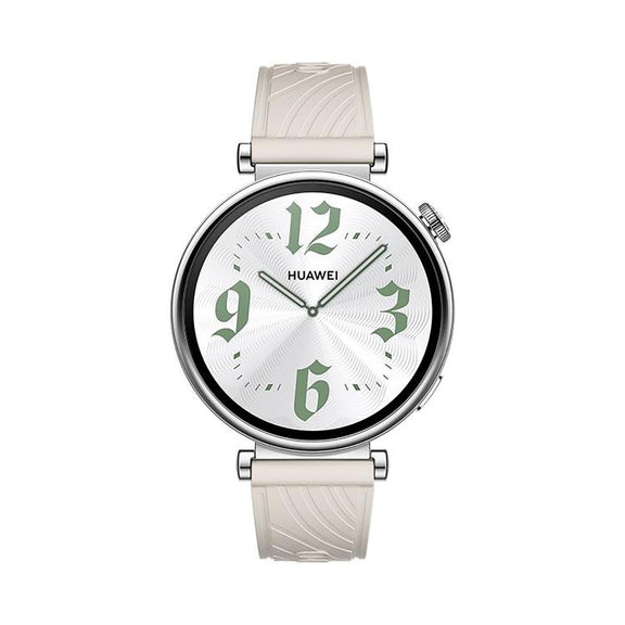 Kalebol 18mm Universal Textured Silicone Black Buckle Strap(Starlight)