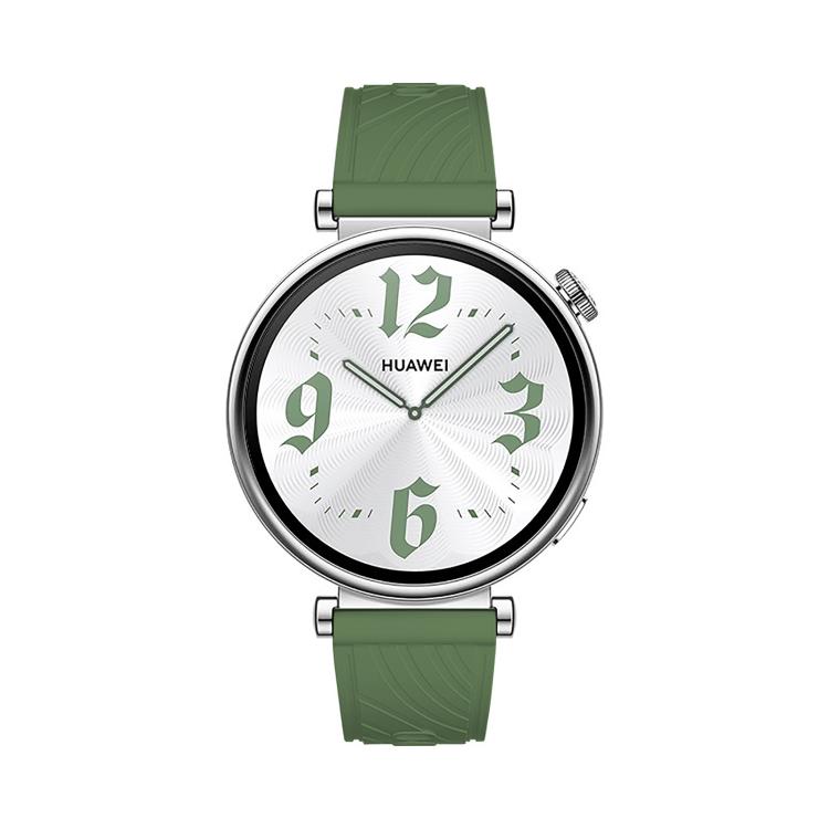 Kalebol 18mm Universal Textured Silicone Black Buckle Strap(Spruce Green)