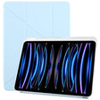 For iPad Pro 11 2022 / 2021 ZGA Genre Series Y-Fold Leather Tablet Case with Pen Slot(Blue) - free shipping - PMc TechLife - Order now!
