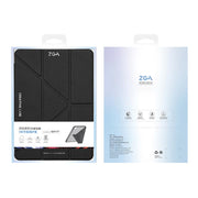 For iPad 2025 / 2022 ZGA Genre Series Y-Fold Leather Tablet Case with Pen Slot(Blue)