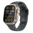 For Apple Watch 42mm / 41mm / 40mm / 38mm Kalebol Mesh Reverse Buckle Silicone Strap(Dark Grey) - Watch Bands by Kalebol | Online Shopping South Africa | PMC TechLife | Buy Now Pay Later Mobicred