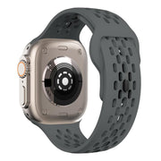For Apple Watch 42mm / 41mm / 40mm / 38mm Kalebol Mesh Reverse Buckle Silicone Strap(Dark Grey)