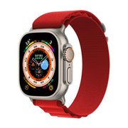 For Apple Watch 46mm / 49mm / 45mm / 44mm Kalebol Aline Nylon Loop Watch Band(Red)