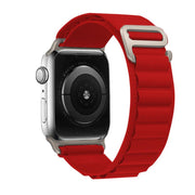 For Apple Watch 46mm / 49mm / 45mm / 44mm Kalebol Aline Nylon Loop Watch Band(Red)
